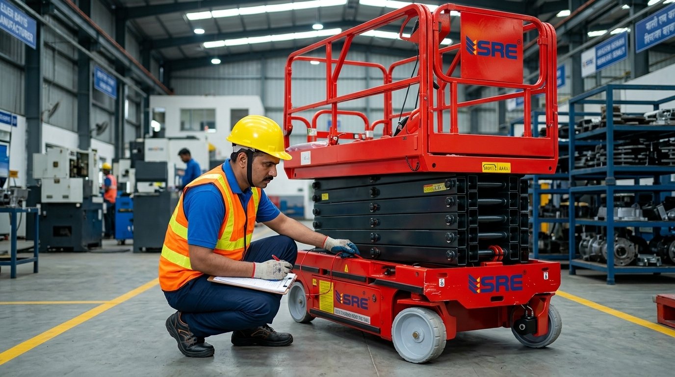 High rise Scissor Lift Inspection